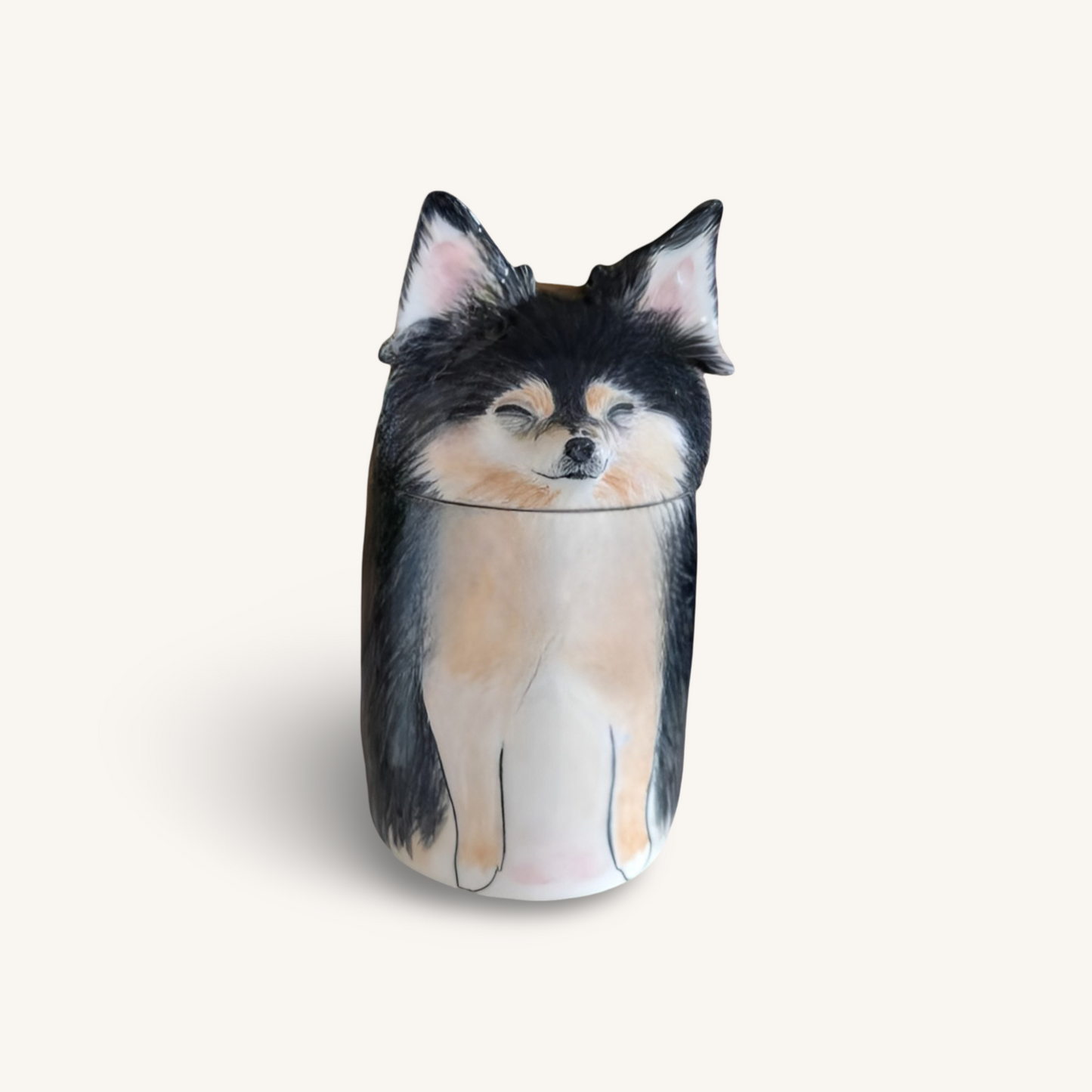 Personalised Hand-Painted Memorial Dog Urn