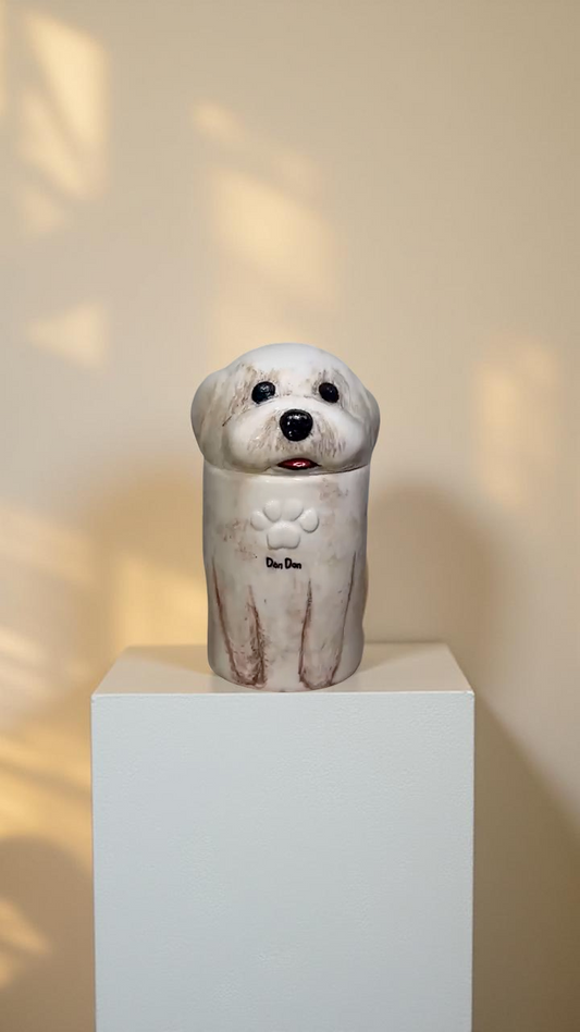 Personalised Hand-Painted Memorial Dog Urn