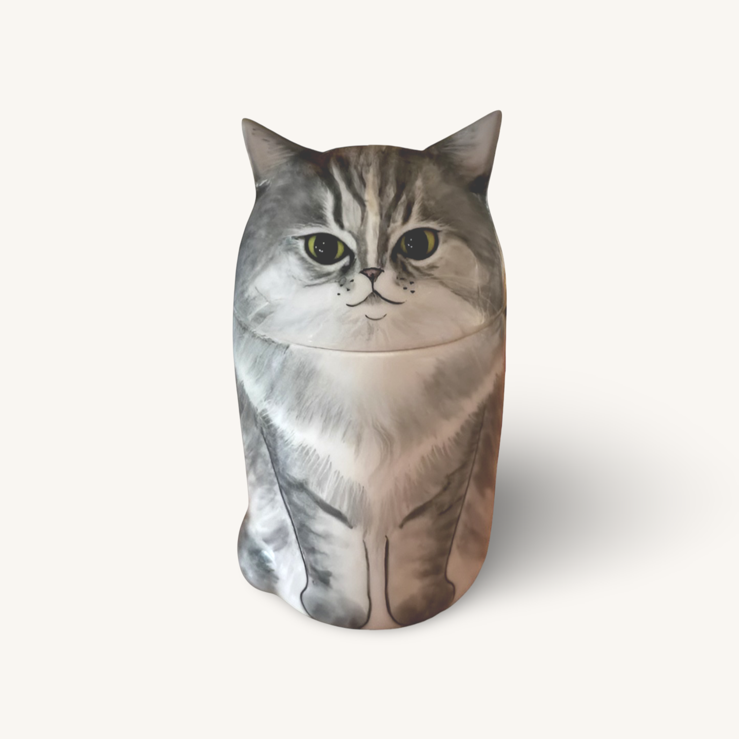 Personalised Hand-Painted Memorial Cat Urn