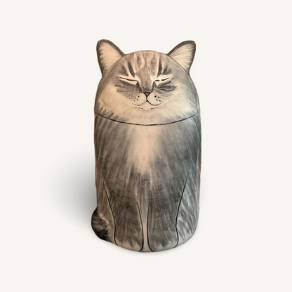 Personalised Hand-Painted Memorial Cat Urn
