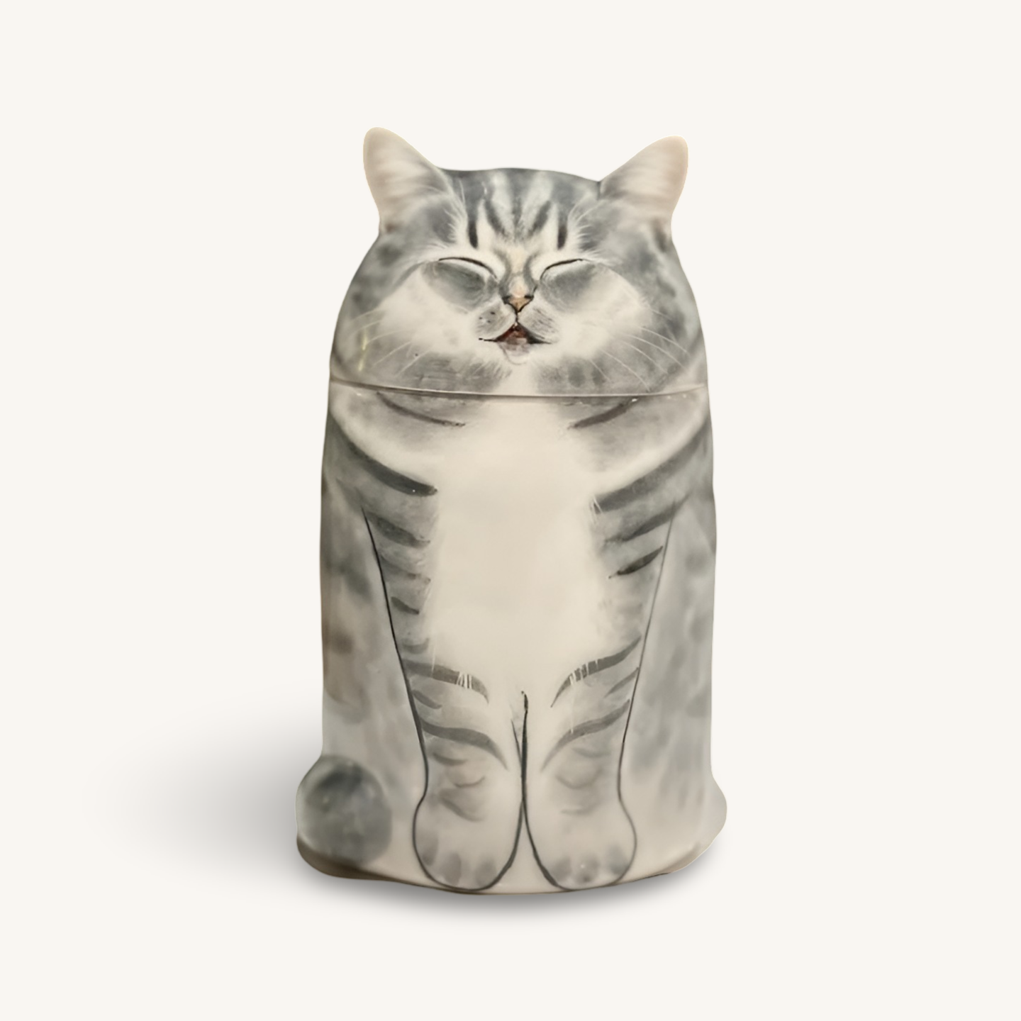 Personalised Hand-Painted Memorial Cat Urn